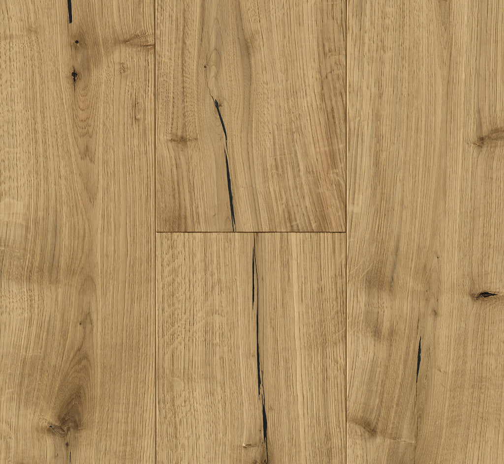 Oak handscraped brushed