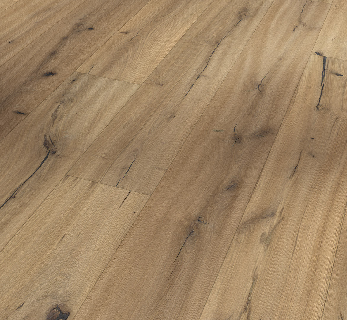 Oak handscraped brushed